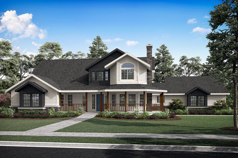 Dream House Plan - Traditional Exterior - Front Elevation Plan #124-573
