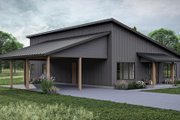 Modern Style House Plan - 2 Beds 2 Baths 2214 Sq/Ft Plan #455-466 Exterior 