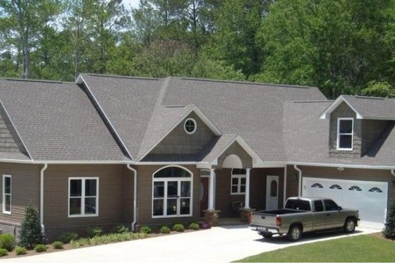 Exterior - Front Elevation for European House Plan #63-126 - 5 bed, 3.5 bath