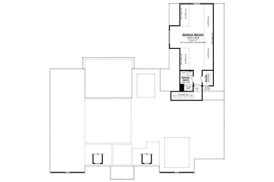 Floor Plan - Other Floor 1 for Southern House Plan #430-354 - 3 bed, 3.5 bath
