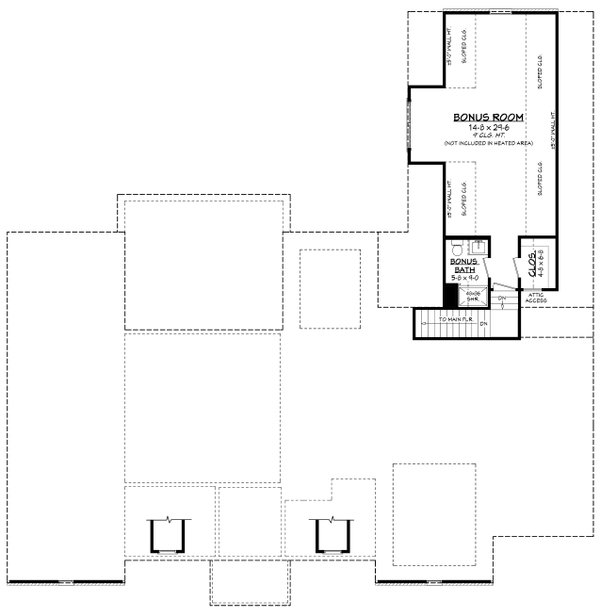 House Blueprint - Southern Floor Plan - Other Floor Plan #430-354