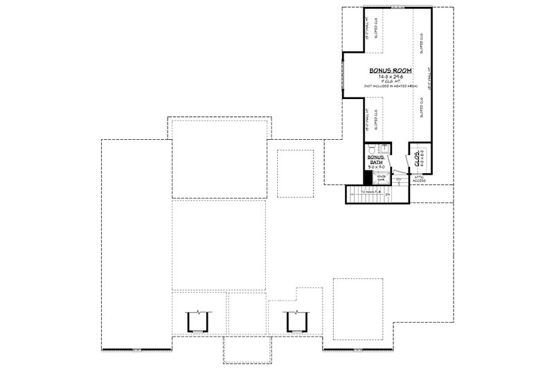 Home Plan - Floor Plan - Other Floor 1 for Southern House Plan #430-354 - 3 bed, 3.5 bath