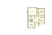 European Style House Plan - 4 Beds 2.5 Baths 2033 Sq/Ft Plan #16-206 
