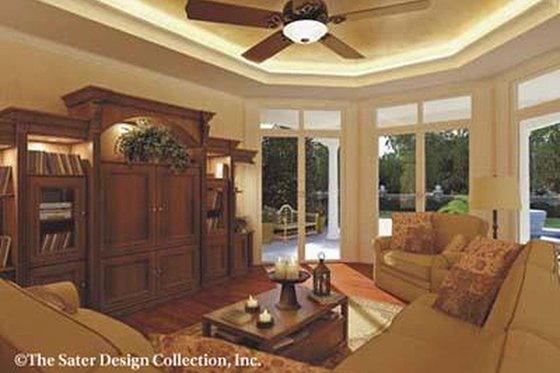 Interior - Family Room 1 for Mediterranean House Plan #930-42 - 4 bed, 3.5 bath