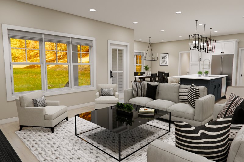 Dream House Plan - Interior - Family Room for Craftsman House Plan #51-1362 - 4 bed, 3.5 bath