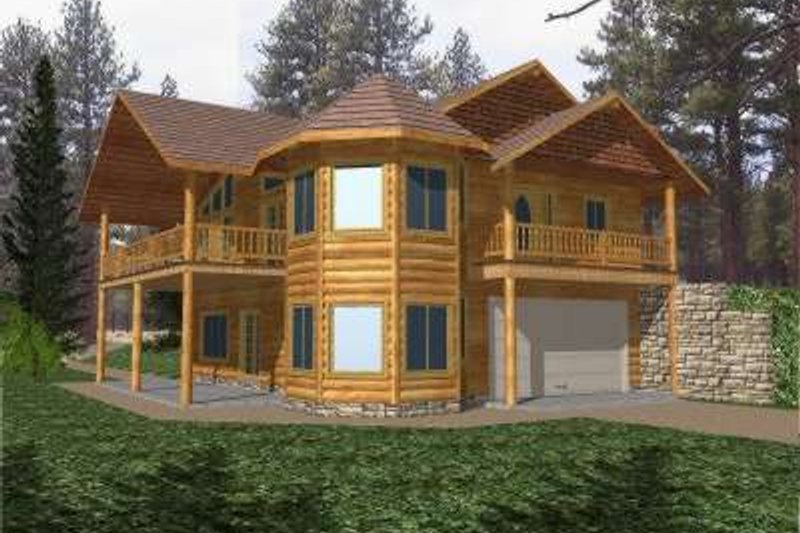 Architectural House Design - Traditional Exterior - Front Elevation Plan #117-332