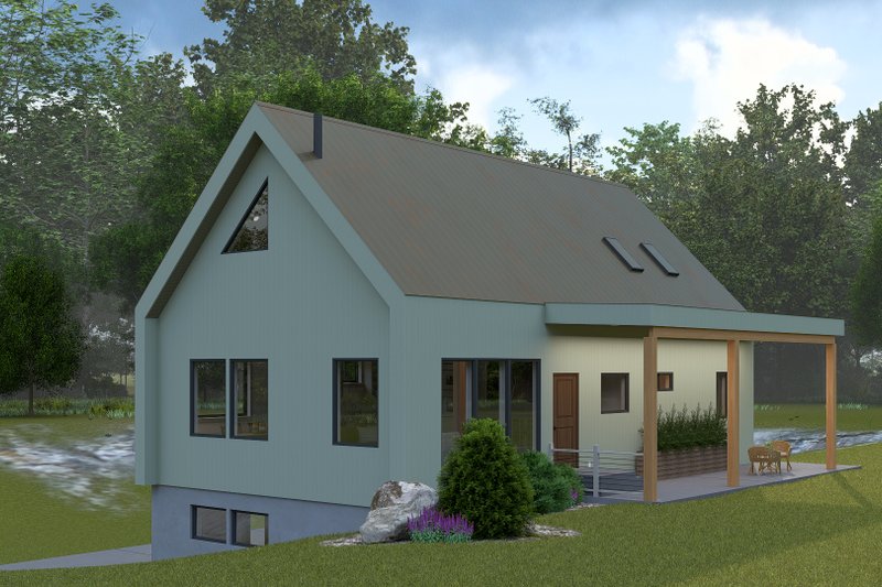 Dream House Plan - Cabin Exterior - Front Elevation Plan #1060-419