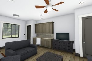 Interior - Kitchen for Traditional House Plan #1069-24 - 1 bed, 1 bath