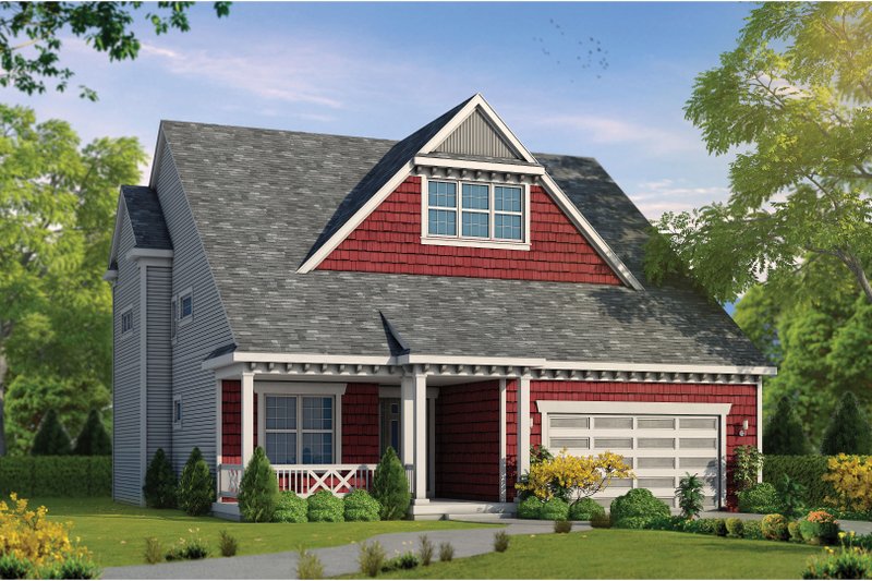 Dream House Plan - Craftsman Exterior - Front Elevation Plan #20-2468