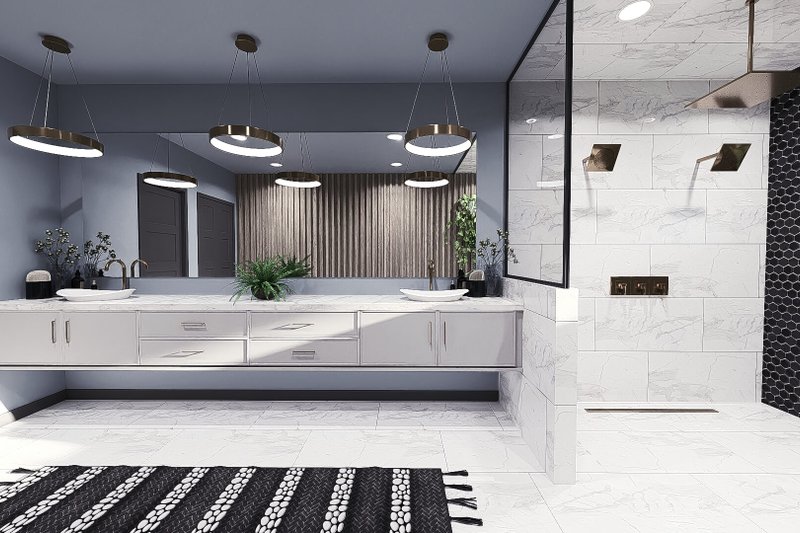 House Design - Interior - Master Bathroom for Contemporary House Plan #1095-1 - 4 bed, 3.5 bath