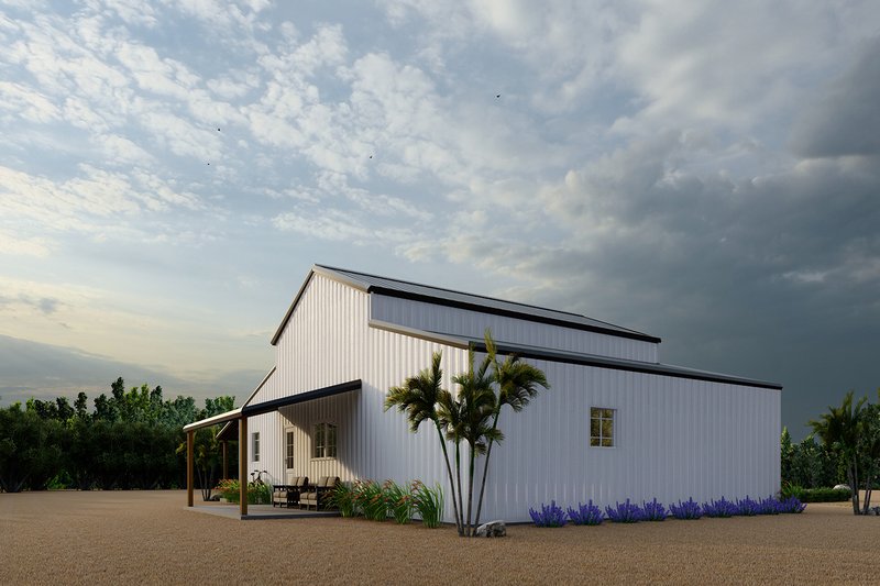 Dream House Plan - Exterior - Other Elevation 7 for Barndominium House Plan #1107-16 - 2 bed, 2 bath