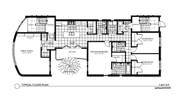House Plan Design - Contemporary Floor Plan - Main Floor Plan #535-21
