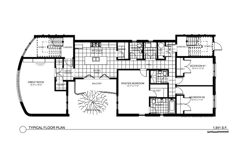 House Plan Design - Floor Plan - Main Floor for Contemporary House Plan #535-21 - 9 bed, 6 bath