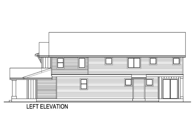 House Blueprint - Exterior - Other Elevation for Craftsman House Plan #569-60 - 4 bed, 2.5 bath