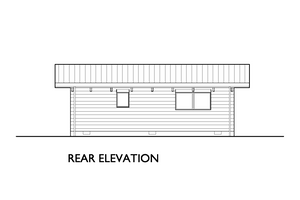 Exterior - Other Elevation 4 for Modern House Plan #890-4 - 1 bed, 1 bath