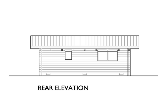 Exterior - Other Elevation 4 for Modern House Plan #890-4 - 1 bed, 1 bath