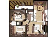 Modern Style House Plan - 2 Beds 1 Baths 889 Sq/Ft Plan #44-295 