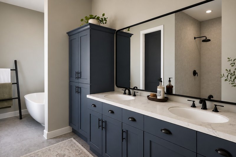 House Blueprint - Interior - Master Bathroom for Barndominium House Plan #1064-493 - 3 bed, 2.5 bath