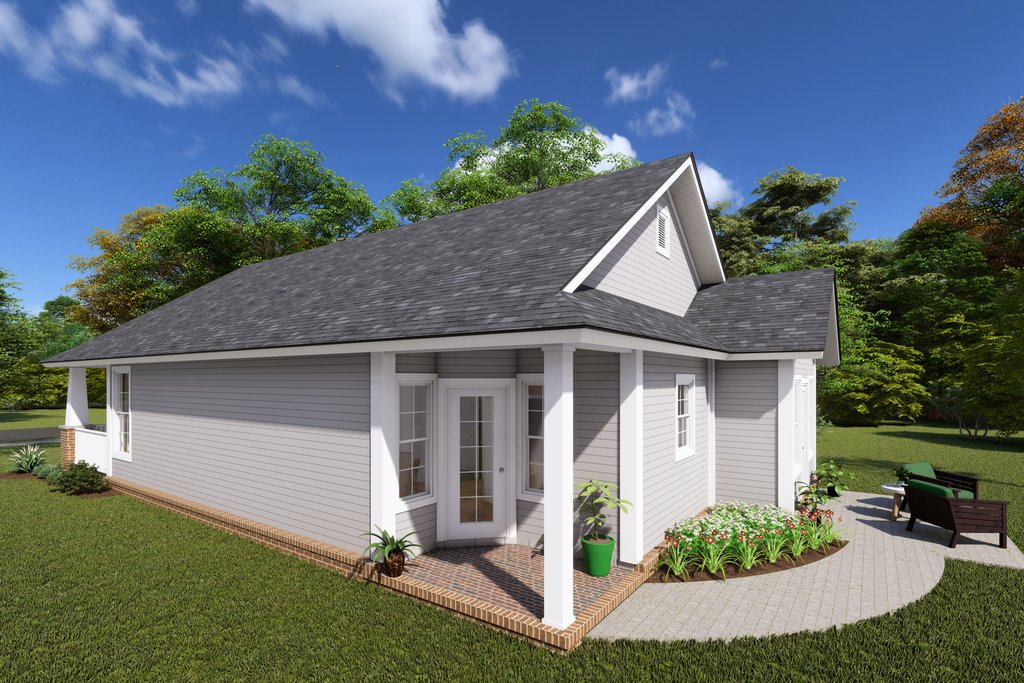 Cottage Style House Plan - 3 Beds 2 Baths 1381 Sq/Ft Plan #513-2211 ...