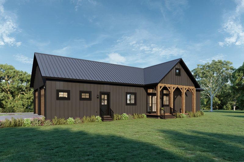 Home Plan - Exterior - Rear Elevation for Farmhouse House Plan #44-265 - 3 bed, 2 bath