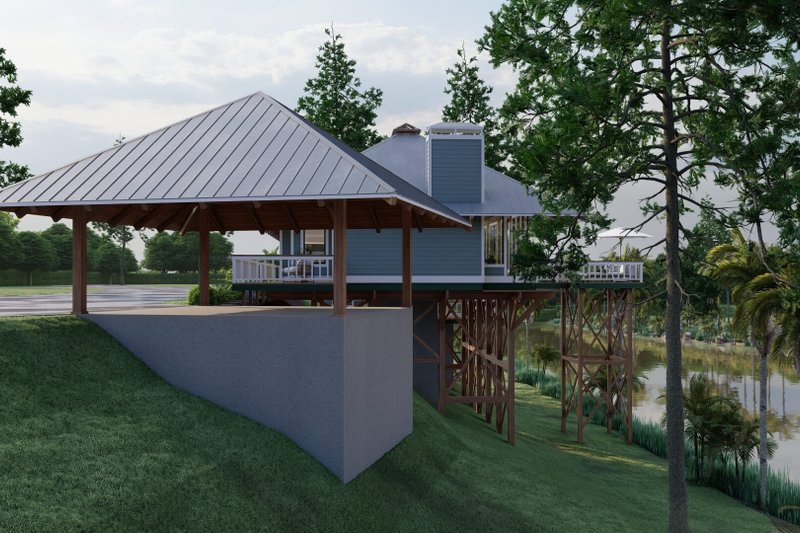 Dream House Plan - Exterior - Other Elevation for Southern House Plan #17-559 - 2 bed, 2.5 bath