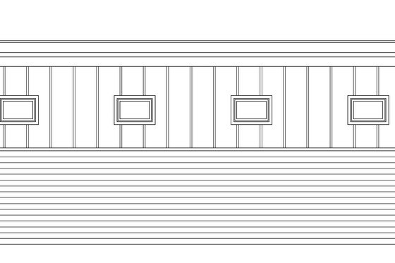 Exterior - Other Elevation 1 for Contemporary House Plan #932-109, 0 bath