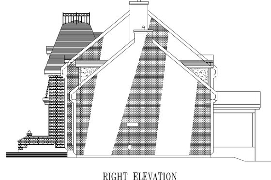 Exterior - Other Elevation for European House Plan #138-285 - 4 bed, 2.5 bath