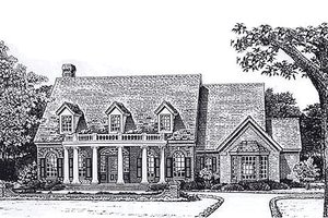 Country Exterior - Front Elevation Plan #310-894