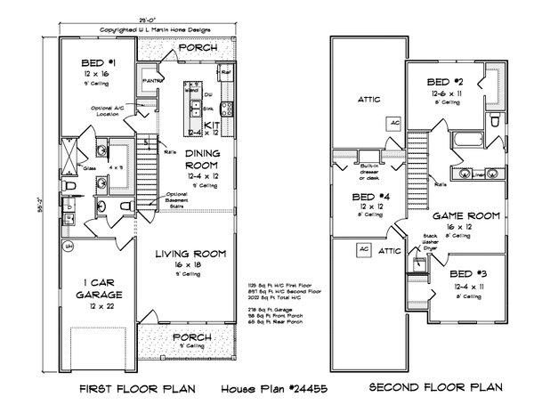 House Blueprint - Cottage Floor Plan - Main Floor Plan #513-2248