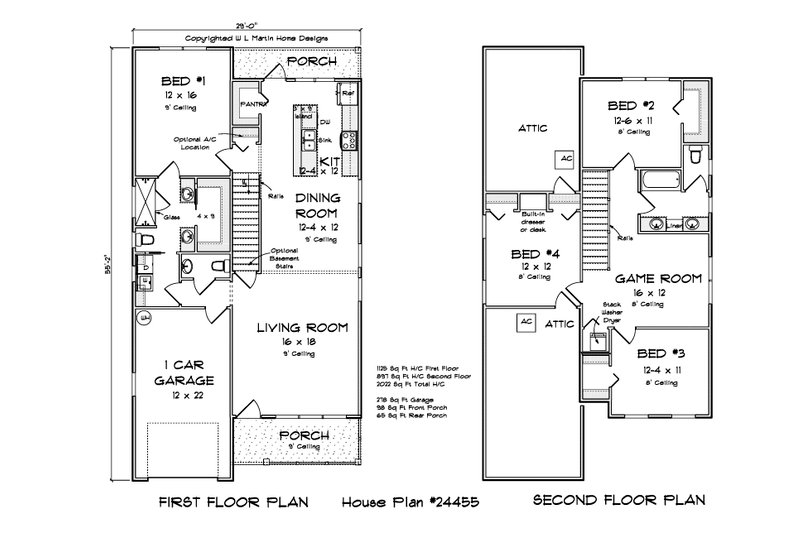 House Plan Design - Floor Plan - Main Floor 1 for Cottage House Plan #513-2248 - 4 bed, 2.5 bath