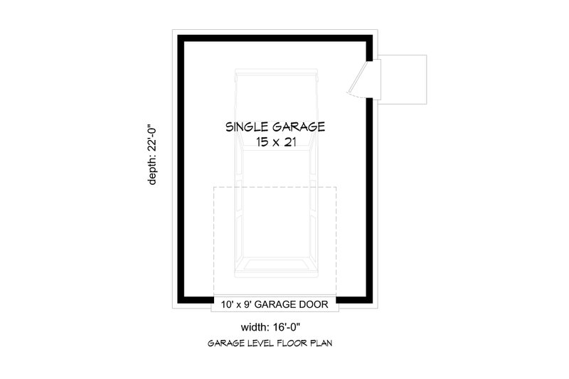 Architectural House Design - Floor Plan - Main Floor for Colonial House Plan #932-1161, 0 bath