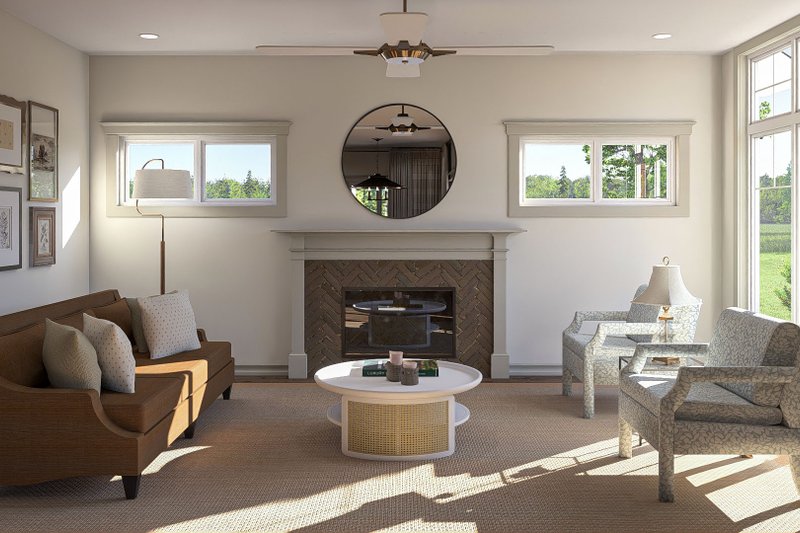 House Design - Interior - Family Room for Craftsman House Plan #455-339 - 3 bed, 2.5 bath
