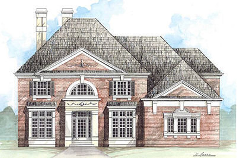 Dream House Plan - Colonial Exterior - Front Elevation Plan #119-264