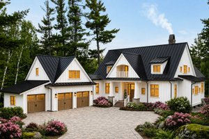 Exterior - Front Elevation for Farmhouse House Plan #928-10 - 4 bed, 4.5 bath