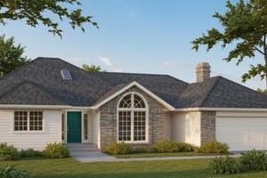 Traditional Exterior - Front Elevation Plan #90-103