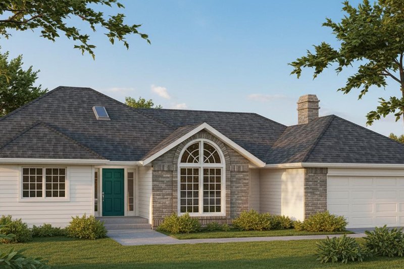 Home Plan - Traditional Exterior - Front Elevation Plan #90-103