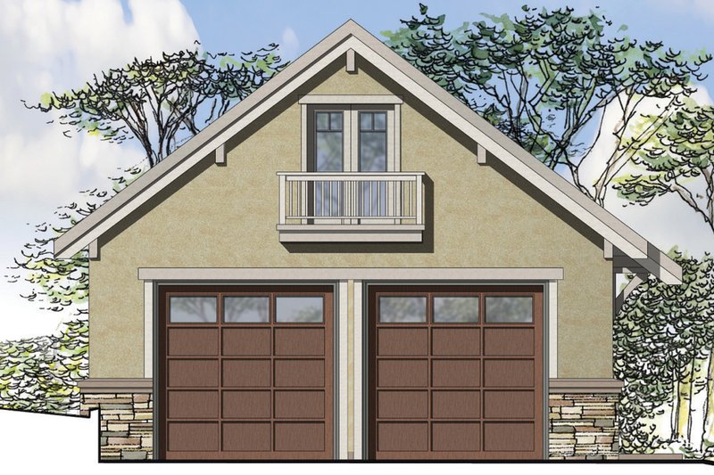 Home Plan - European Exterior - Front Elevation Plan #124-947