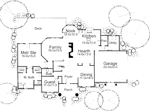 Dream House Plan - Traditional Floor Plan - Main Floor Plan #120-113