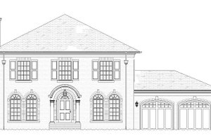 Exterior - Front Elevation 3 for Traditional House Plan #901-142 - 4 bed, 3.5 bath