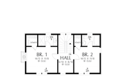 Cottage Style House Plan - 2 Beds 2.5 Baths 1377 Sq/Ft Plan #48-1211 Floor 