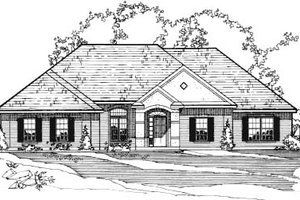 Dream House Plan - European Exterior - Front Elevation Plan #31-124
