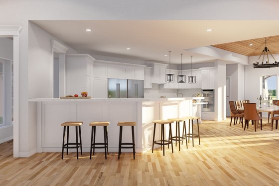Interior - Kitchen 2 for Contemporary House Plan #17-3390 - 4 bed, 3.5 bath