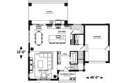 Contemporary Style House Plan - 3 Beds 2.5 Baths 1912 Sq/Ft Plan #23-2761 