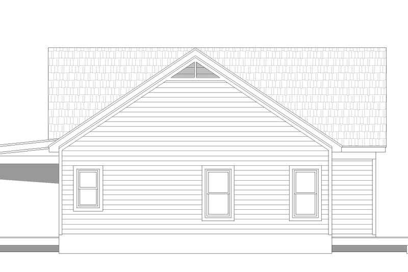 House Blueprint - Exterior - Other Elevation for Country House Plan #932-170 - 2 bed, 2 bath
