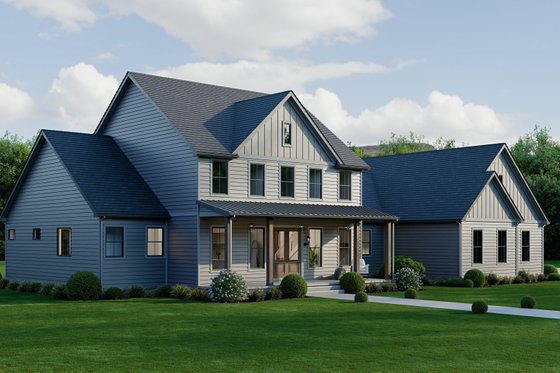 Exterior - Front Elevation 6 for Farmhouse House Plan #1089-71 - 4 bed, 3.5 bath