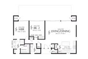 Contemporary Style House Plan - 2 Beds 2 Baths 1268 Sq/Ft Plan #48-1156 