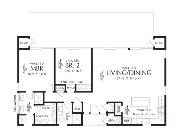 House Plan Design - Contemporary Floor Plan - Main Floor Plan #48-1156