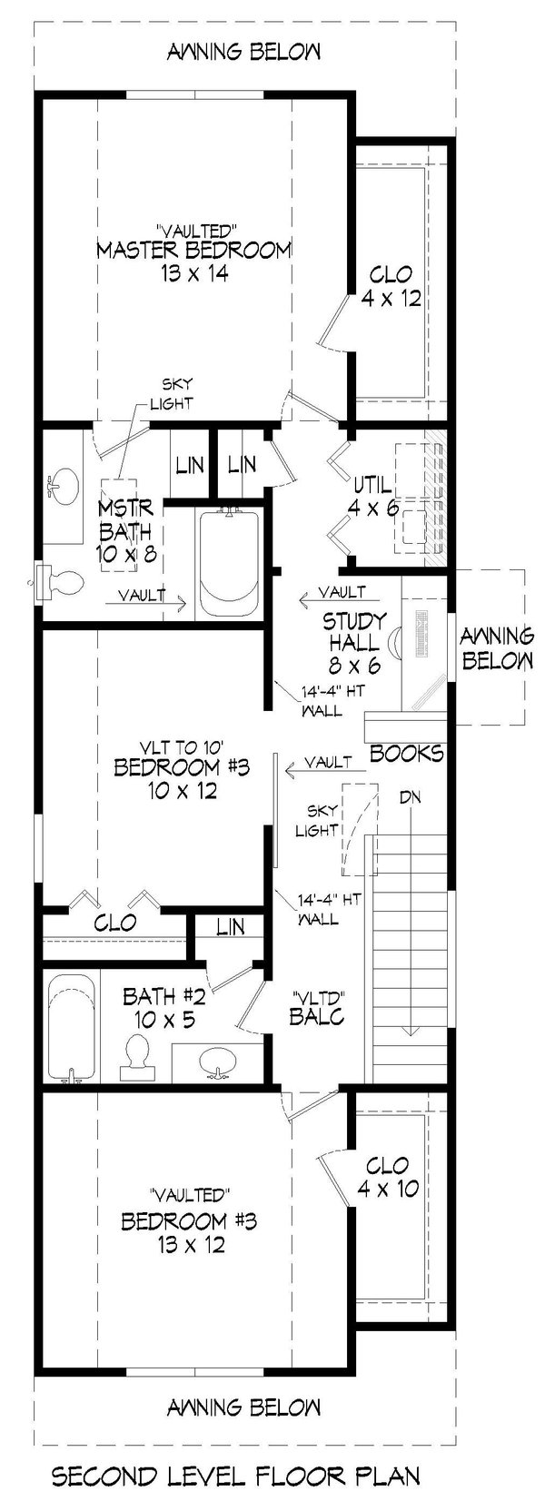Dream House Plan - Contemporary Floor Plan - Upper Floor Plan #932-773