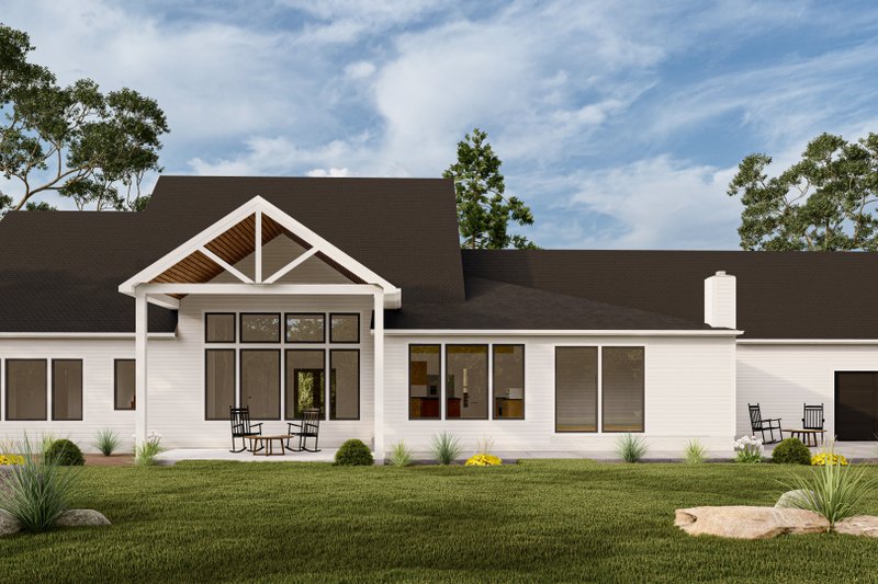 Architectural House Design - Exterior - Rear Elevation for Farmhouse House Plan #1089-29 - 3 bed, 2.5 bath