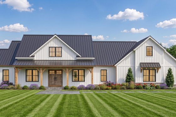 Dream House Plan - Exterior - Front Elevation for Farmhouse House Plan #1064-122 - 3 bed, 2.5 bath